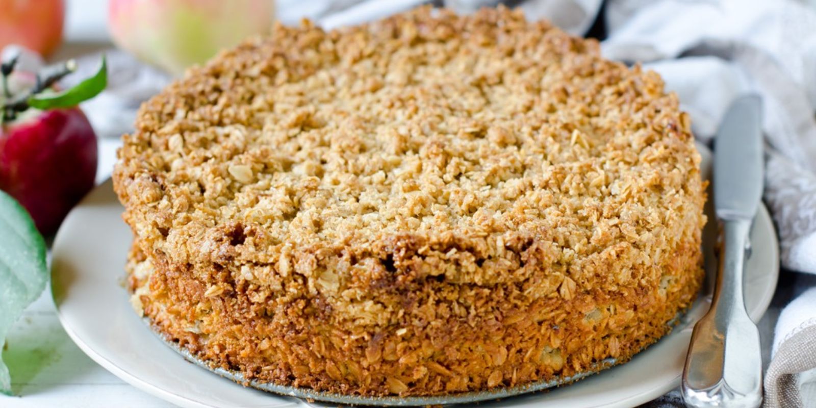 Apfel-Haferflocken-Kuchen - Rezepte &amp; Tipps