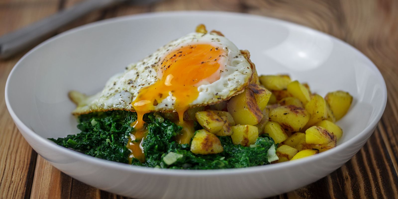 Kartoffel-Spinat-Ei-Pfanne - Rezepte &amp; Tipps