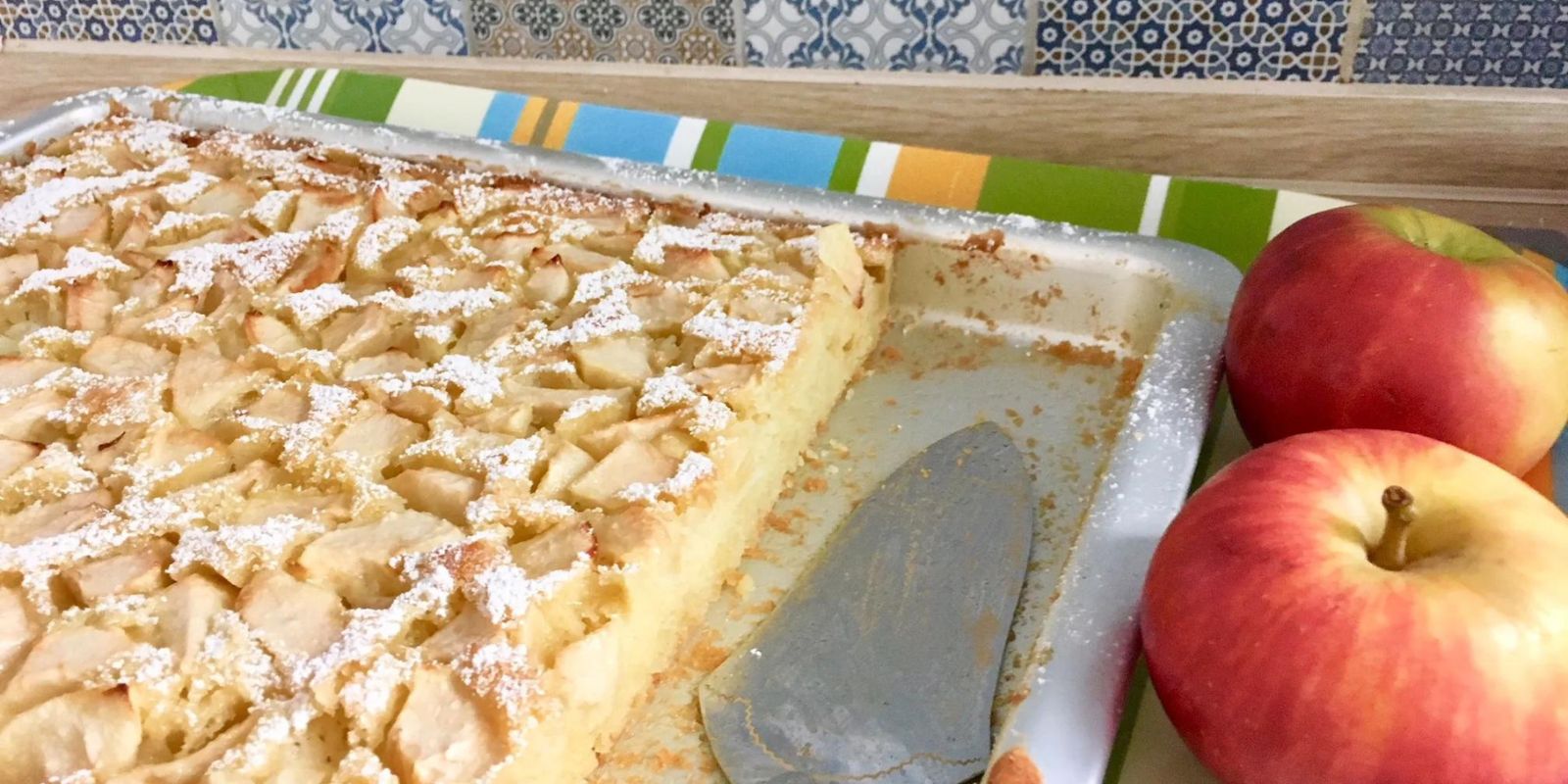 Großmutters Apfelkuchen vom Blech, fur mich der beste aller Zeiten ...