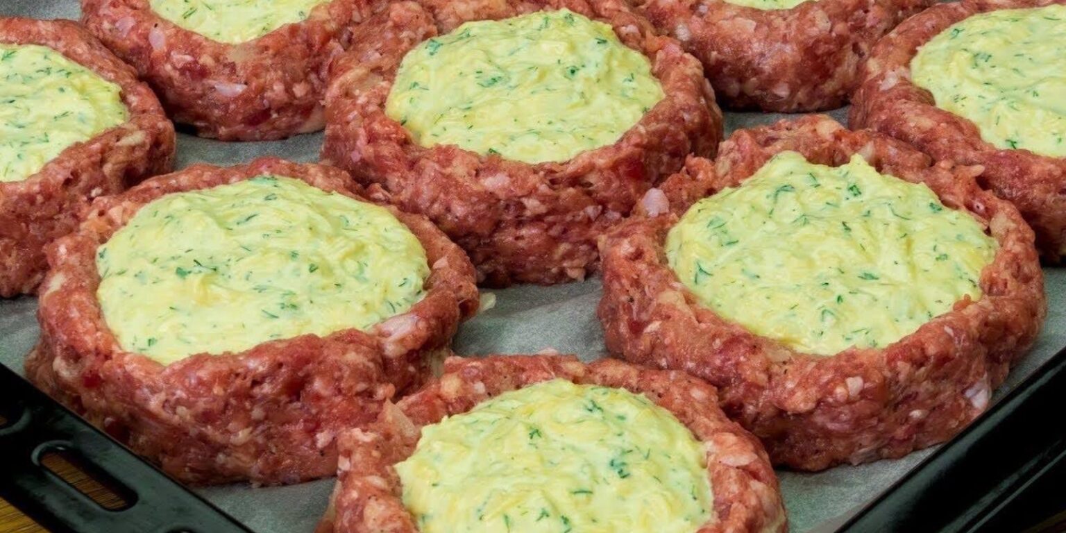 Hackfleisch-Nester mit Käse-Füllung aus dem Backofen Rezept - Rezepte ...